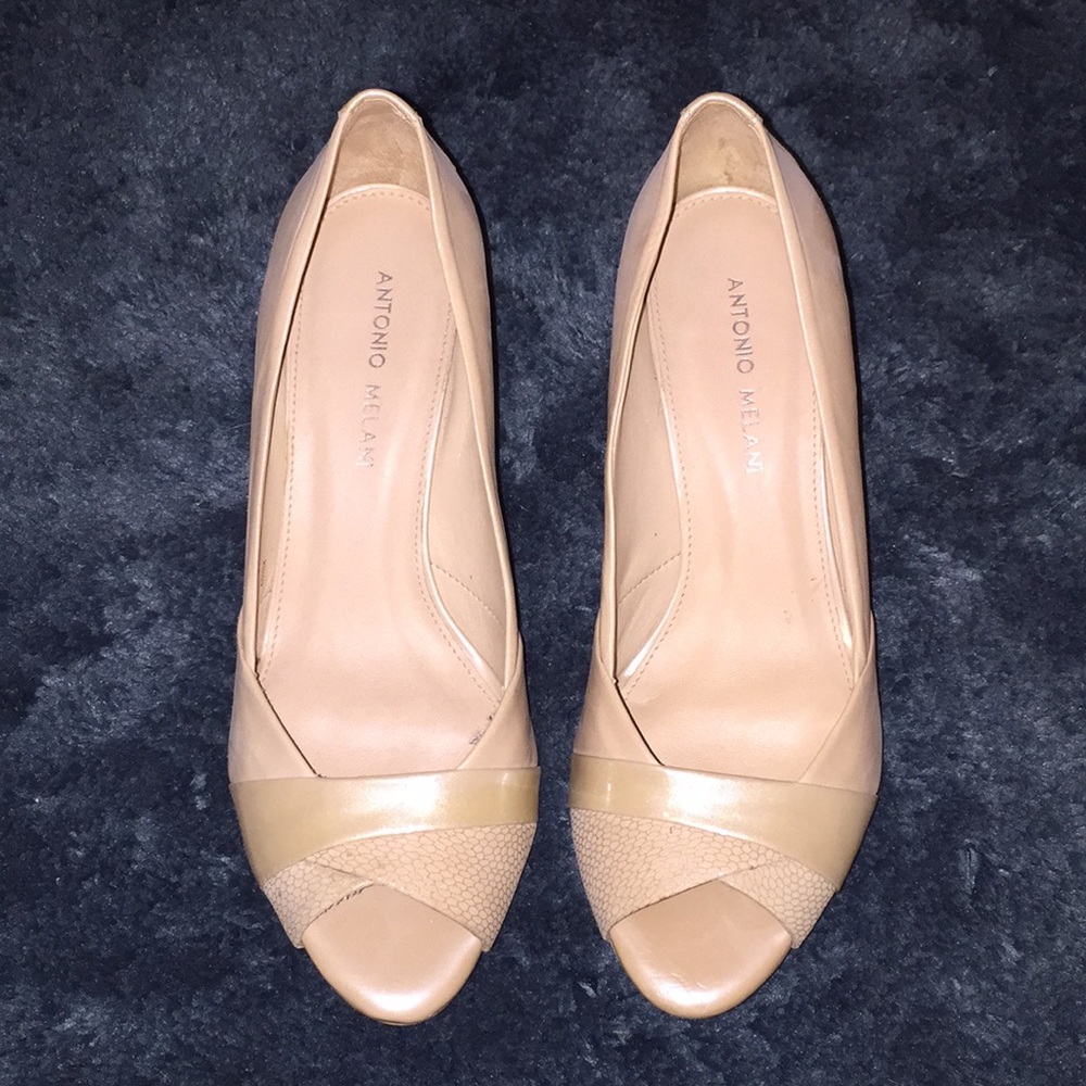 Nude Wedge Heel